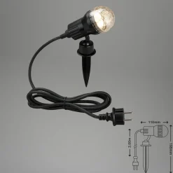 LED prikspot Terra met pareleffect, IP44