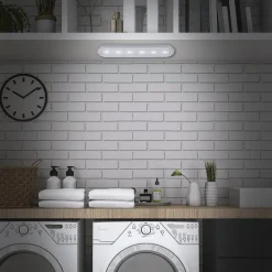 LED Push-Light Row, batterijvoeding, 6.500K, 30 cm