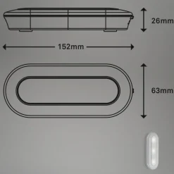 LED Push-Light Row, batterijvoeding, 6.500K, 15 cm