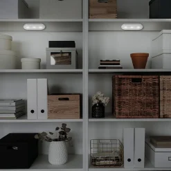 LED Push-Light Row, batterijvoeding, 6.500K, 15 cm