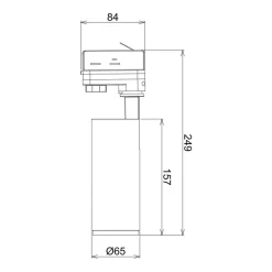 LED rail spot Lucea 3 Phase 10W zwart