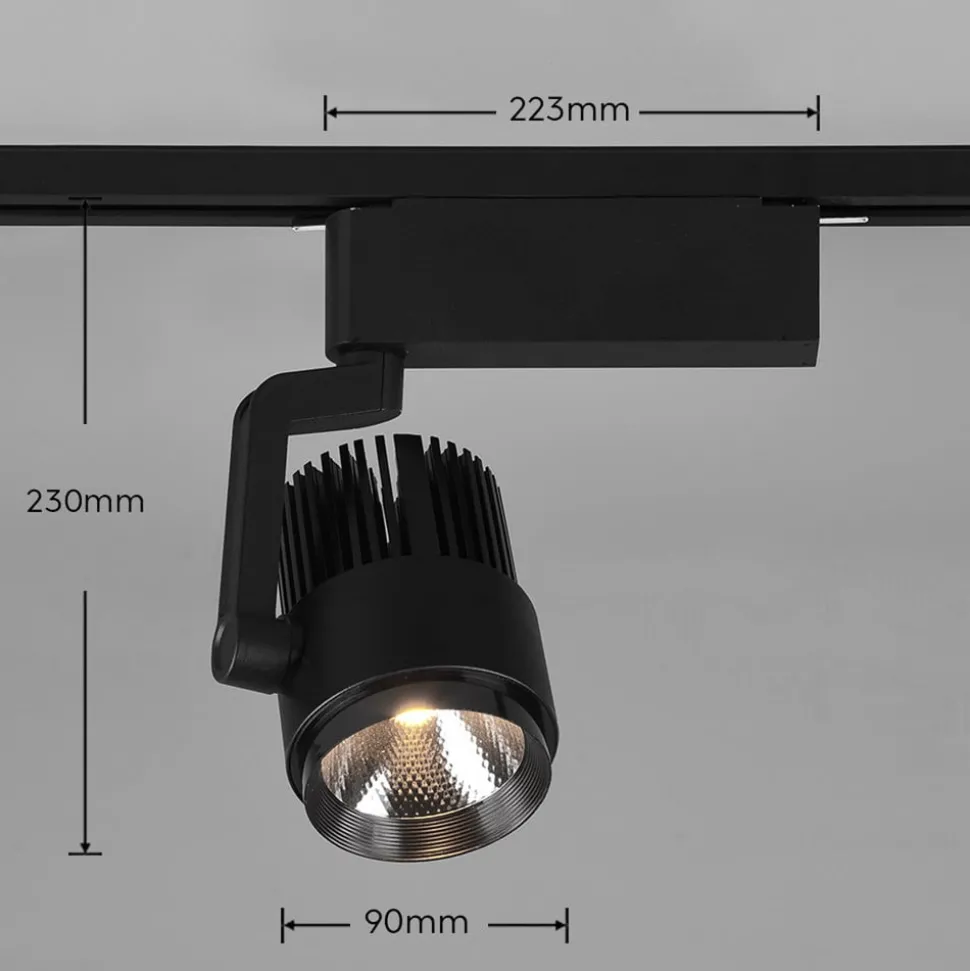 LED railspot Radiator voor DUOline, mat zwart, CCT