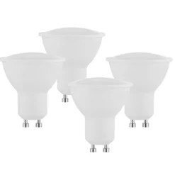 LED reflector GU10 5W 2.700K set 3+1 320lm mat