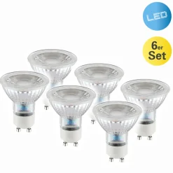 LED reflector GU10 4,6W 450lm warmwit 6 per set