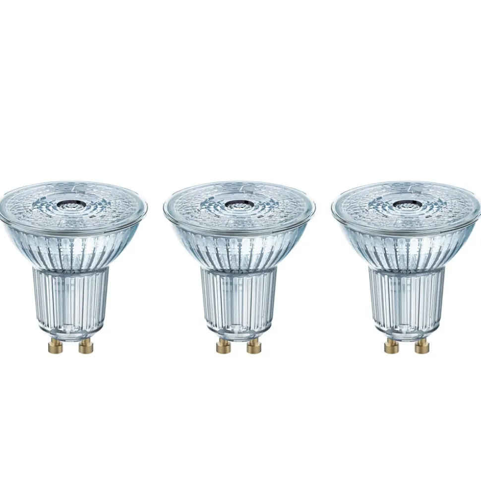 LED reflector GU10 4,3W, universeel wit, 3 per-set