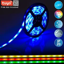 LED RGB Strip met afstandsbediening, lengte 5 m