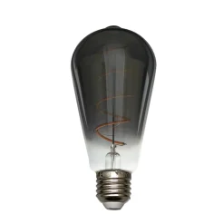 LED rustiek lamp E27 4.9W, 1800K, 90 lumen, rook