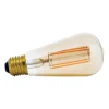 LED rustieke lamp E27 ST64 6W amber 2.200K dimbaar