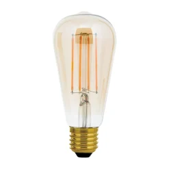 LED rustieke lamp E27 ST64 6W amber 2.200K dimbaar