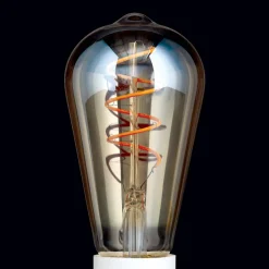 LED rustieke lamp E27 ST64 4W amber 2.200K dimbaar