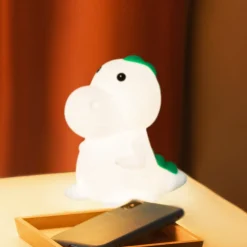 LED schemerlamp Dinosauro, Dino, wit, RGB, dimbaar