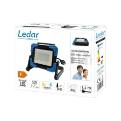 LED schijnwerper Ledar 6.500 K 120° zwart 50 W