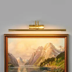 LED schilderij lamp Piktura, gepolijst messing