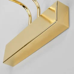 LED schilderij lamp Piktura, gepolijst messing