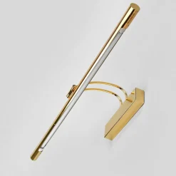 LED schilderij lamp Piktura, gepolijst messing