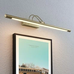 LED schilderij verl Mailine met schak, messing