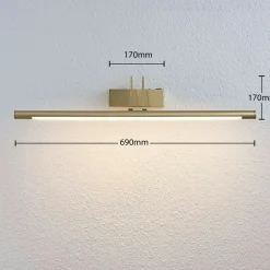 LED schilderij verl Mailine met schak, messing
