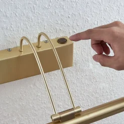 LED schilderij verl Mailine met schak, messing