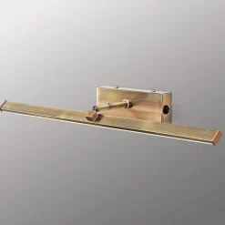 LED schilderijlamp Suren in antiek messing, 50 cm