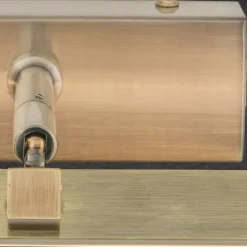 LED schilderijlamp Suren in antiek messing, 50 cm