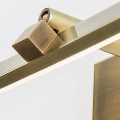 LED schilderijlamp Suren in antiek messing, 50 cm