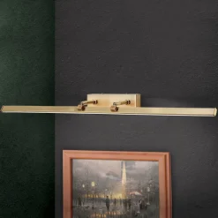 LED schilderijlamp Suren antiek messing, 79,5 cm