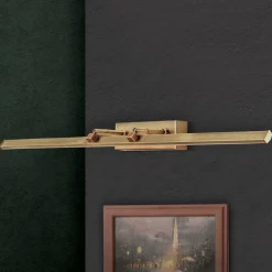 LED schilderijlamp Suren antiek messing, 79,5 cm