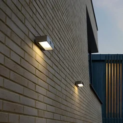 LED sensor buitenwandlamp op zonne-energie Brick