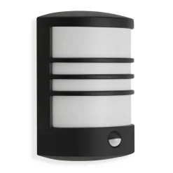 LED sensor buitenwandlamp Toledo zwart 4.000K