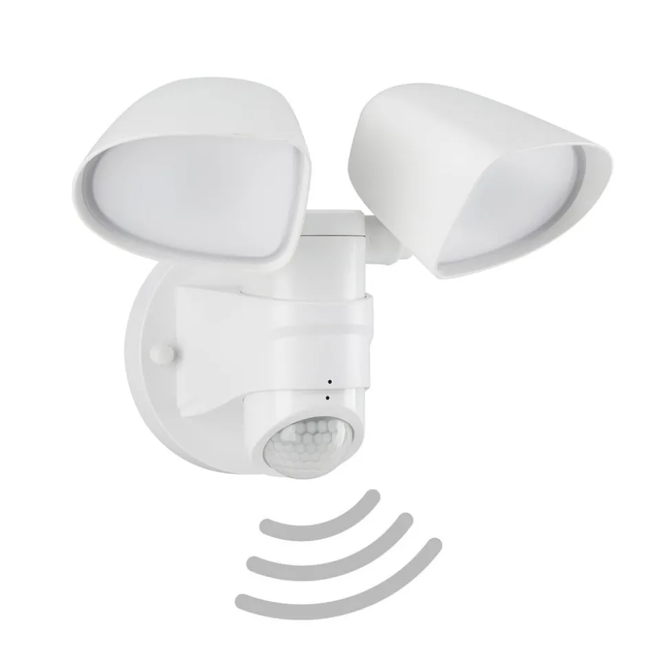 LED sensor buitenwandspot Bilbao 2-lamps wit