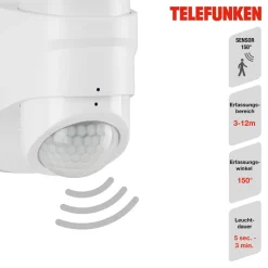 LED sensor buitenwandspot Bilbao 2-lamps wit