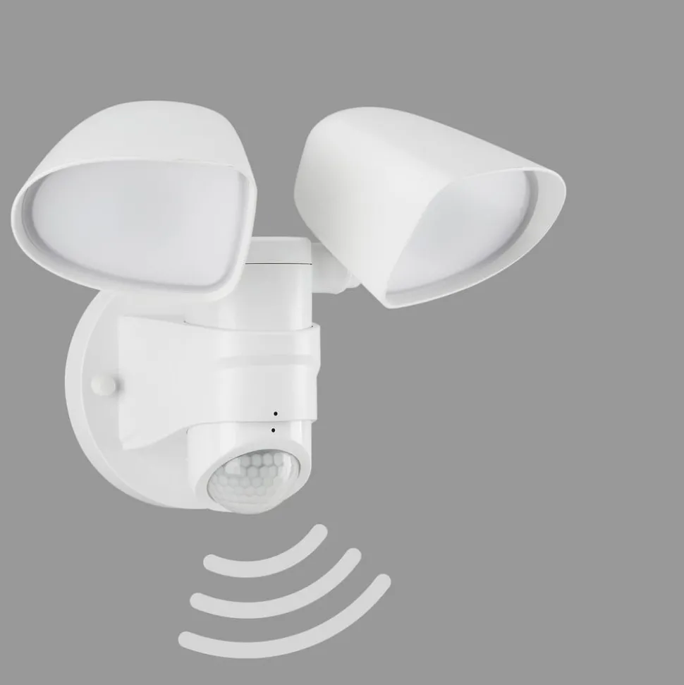 LED sensor buitenwandspot Bilbao 2-lamps wit