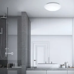 LED sensor plafondlamp Elipso IP44 4.000K Ø38cm