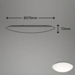LED sensor plafondlamp Elipso IP44 4.000K Ø38cm