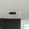 LED sensor plafondlamp Nici vierkant zwart