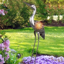 LED sfeerlamp 33216 op zonne-en, kraanvogel, gr