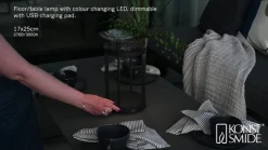 LED sfeerlamp Chieti USB, zwart