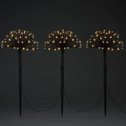LED sfeerlamp drie paardenbloemen met grondspies IP44