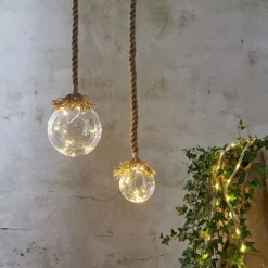 LED sfeerlamp Jutta, glasbol Ø 10 cm