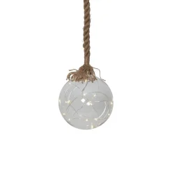 LED sfeerlamp Jutta, glasbol Ø 15 cm