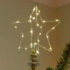 LED sfeerlamp Kerst Top, zilver