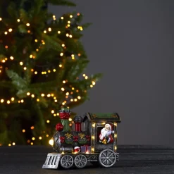 LED sfeerlamp Loke, kerstman in trekkracht