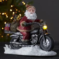 LED sfeerlamp Merryville, Santa op motor