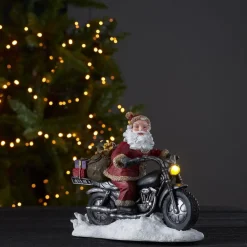 LED sfeerlamp Merryville, Santa op motor