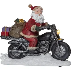 LED sfeerlamp Merryville, Santa op motor