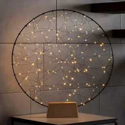 LED sfeerlamp metalen silhouet ring voor binnen