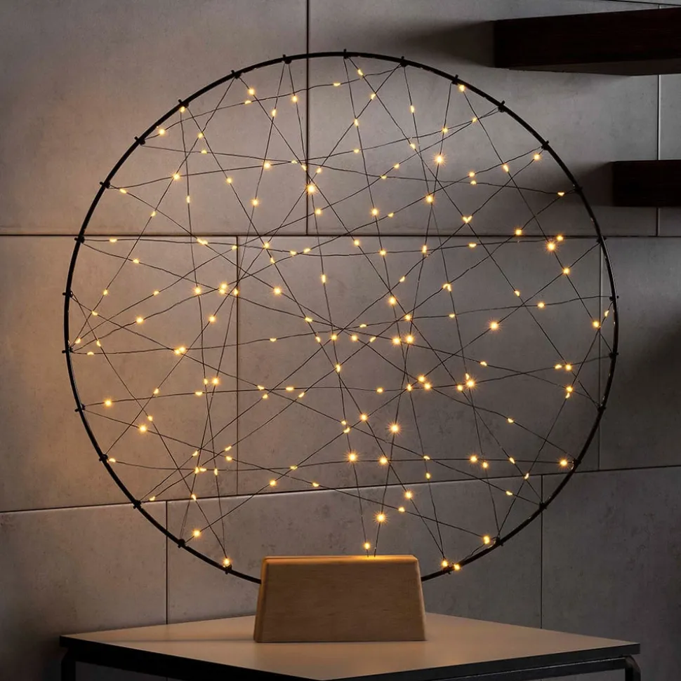 LED sfeerlamp metalen silhouet ring voor binnen