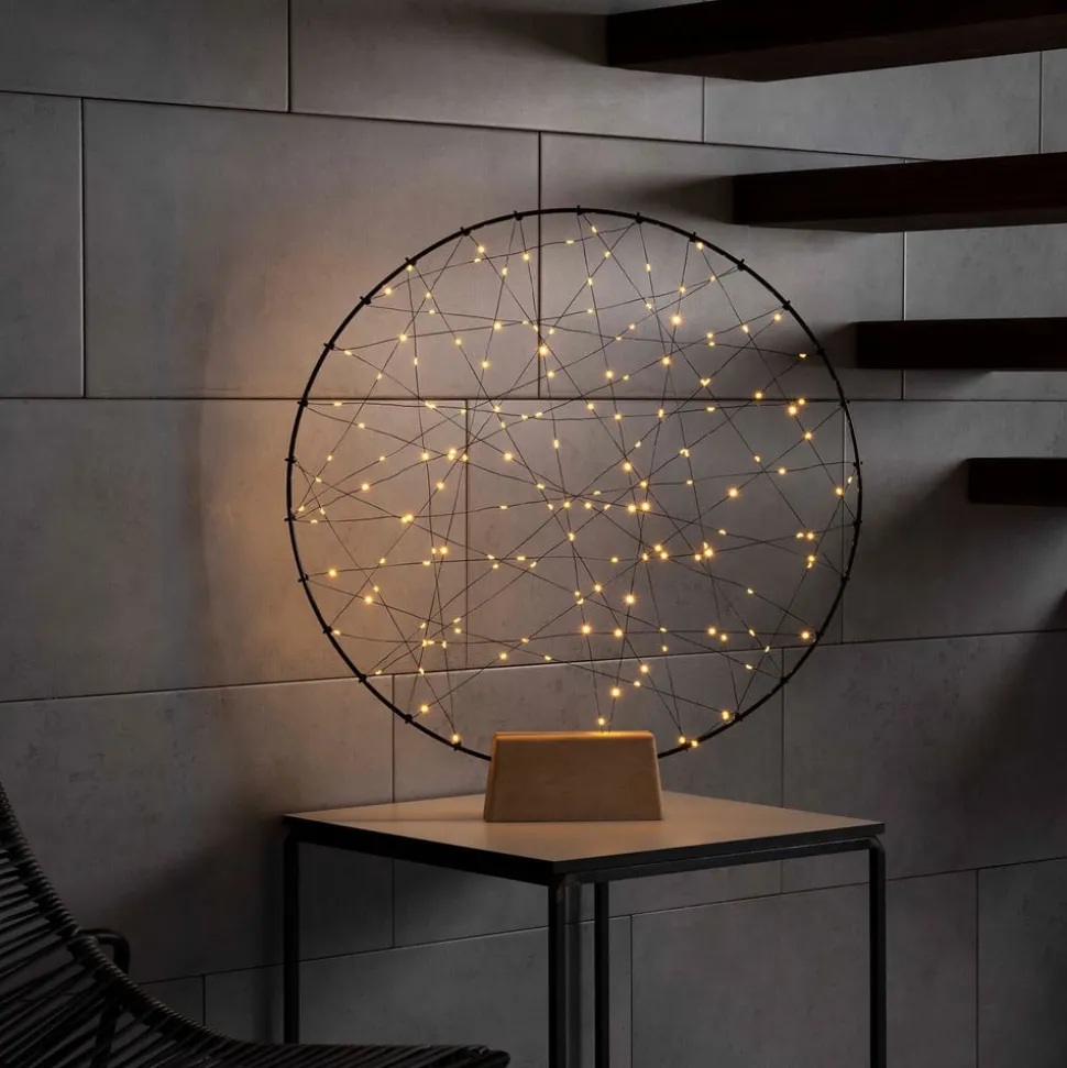 LED sfeerlamp metalen silhouet ring voor binnen