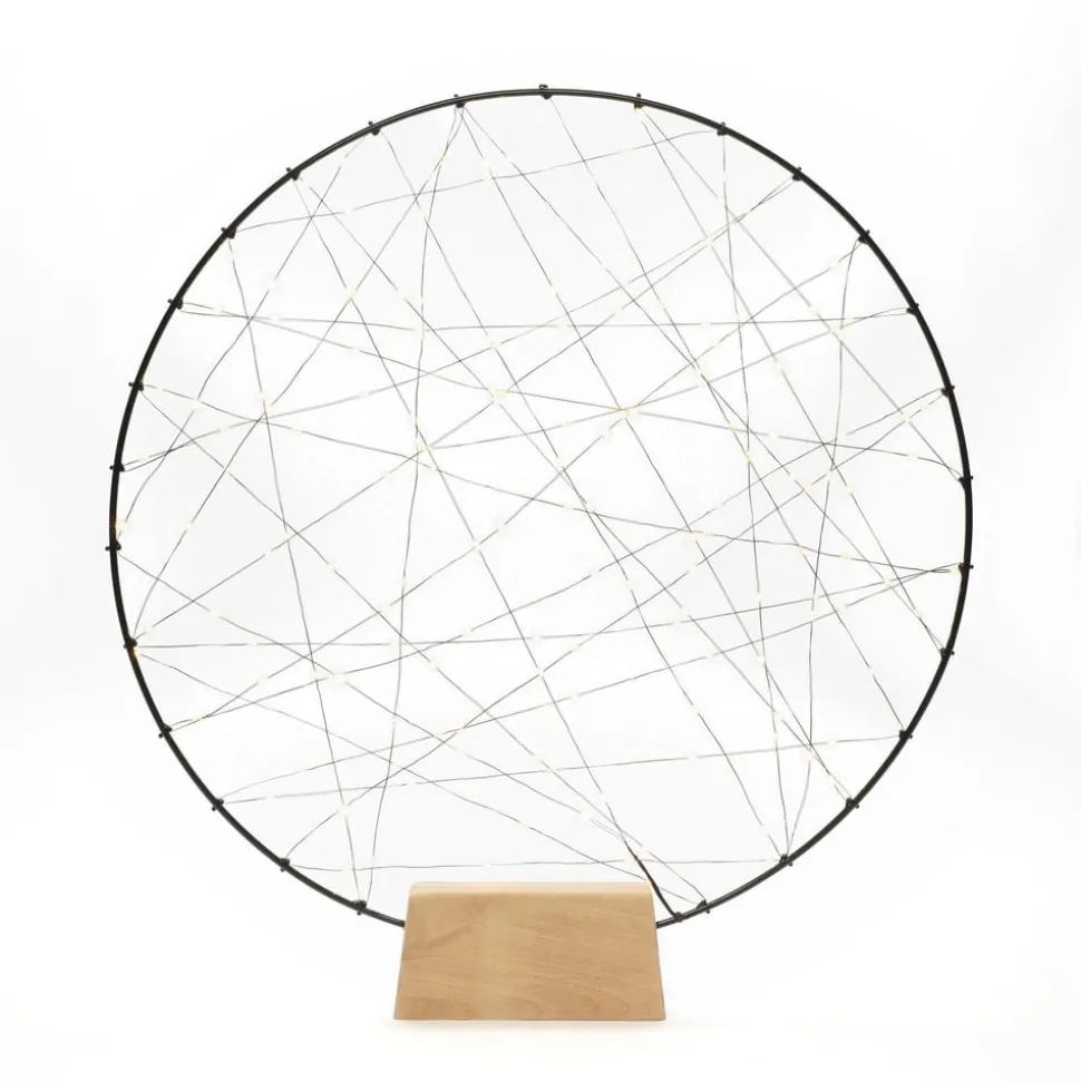 LED sfeerlamp metalen silhouet ring voor binnen