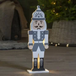 LED sfeerlamp notenkraker grijs